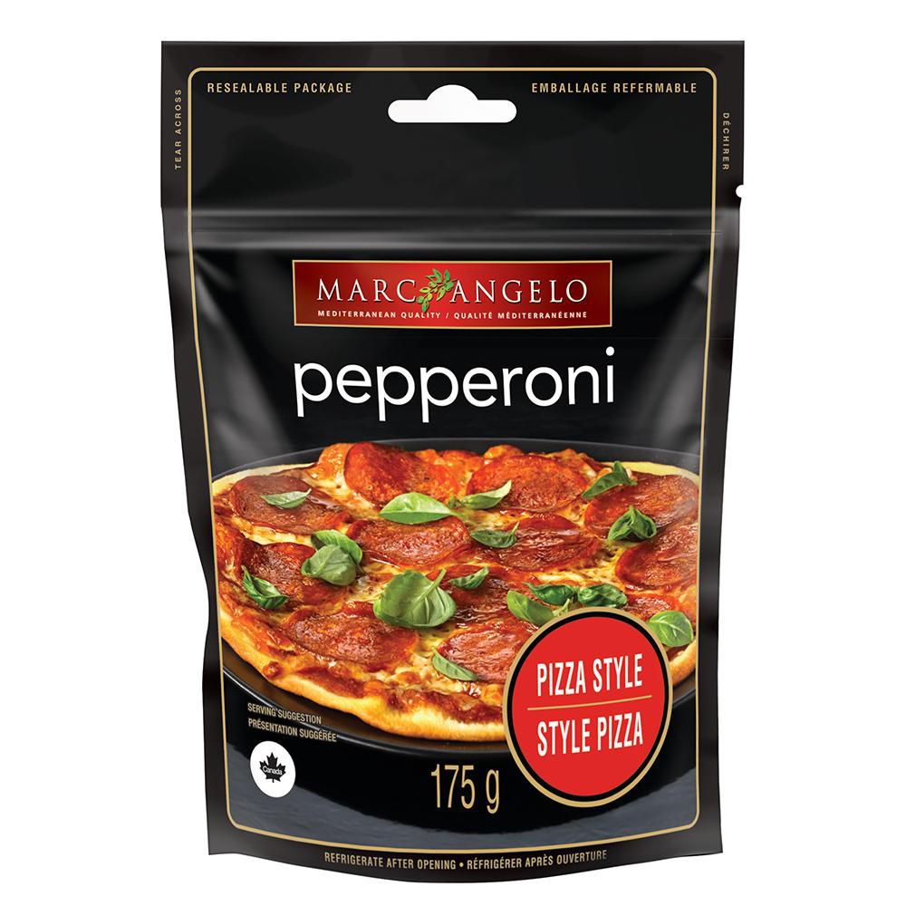 Pepperoni au style pizza Marcangelo Foods 175g