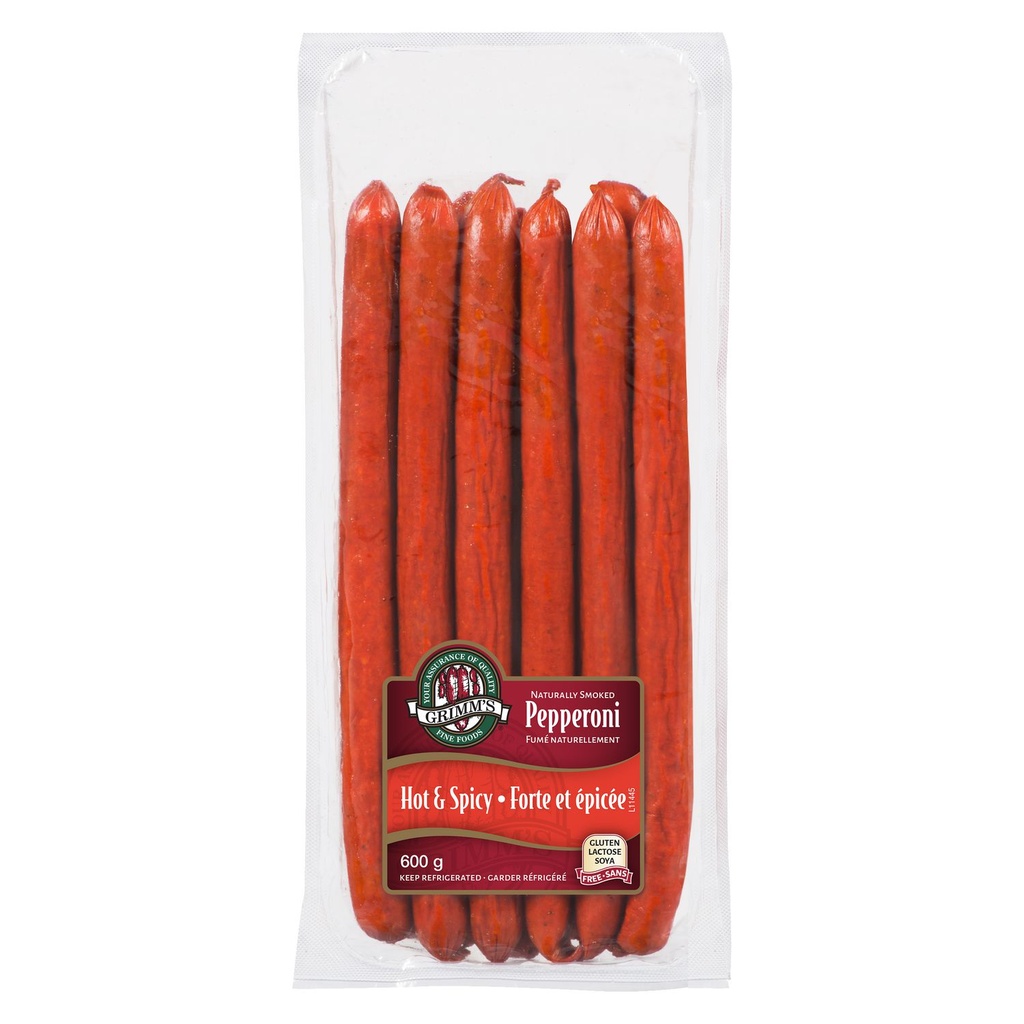 Pepperoni épicé Grimm's Bâtonnets de pepperoni 600g