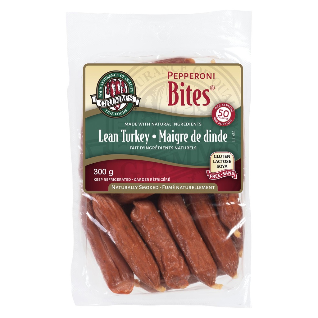 Bouchées de pepperoni de dinde Grimm's 300 grammes