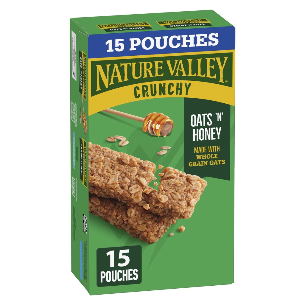 Val Nature Nature Valley Barres Granola Croquantes - Avoine et Miel 15 Barres