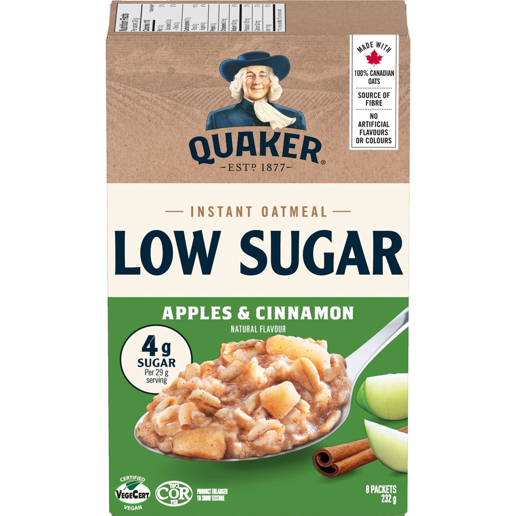 Quaker® IQO Pommes à faible teneur en sucre et cannelle