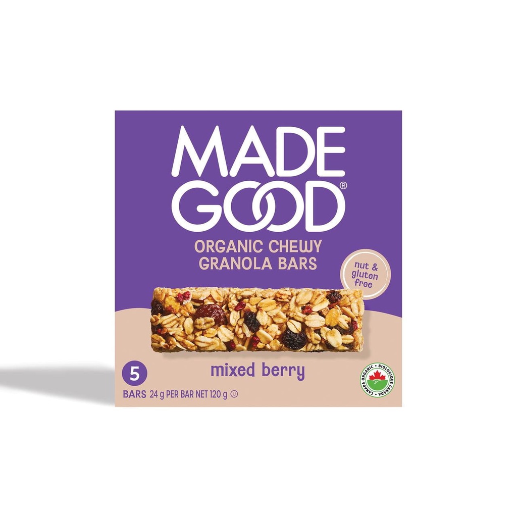 MadeGood Barres Granola aux Baies Mélangées 5 Barres