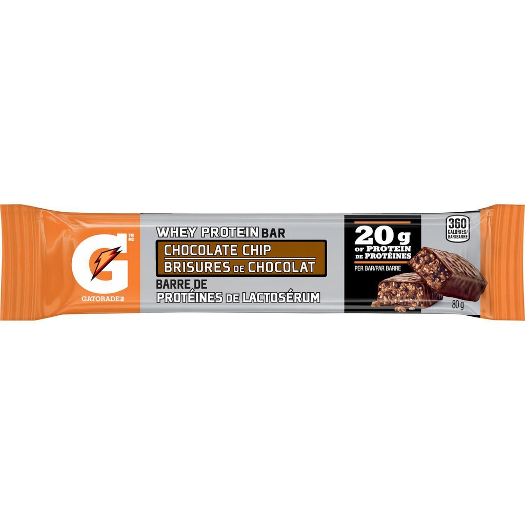 Gatorade Recovery brisures de chocolat barre de proteines de lactoserum