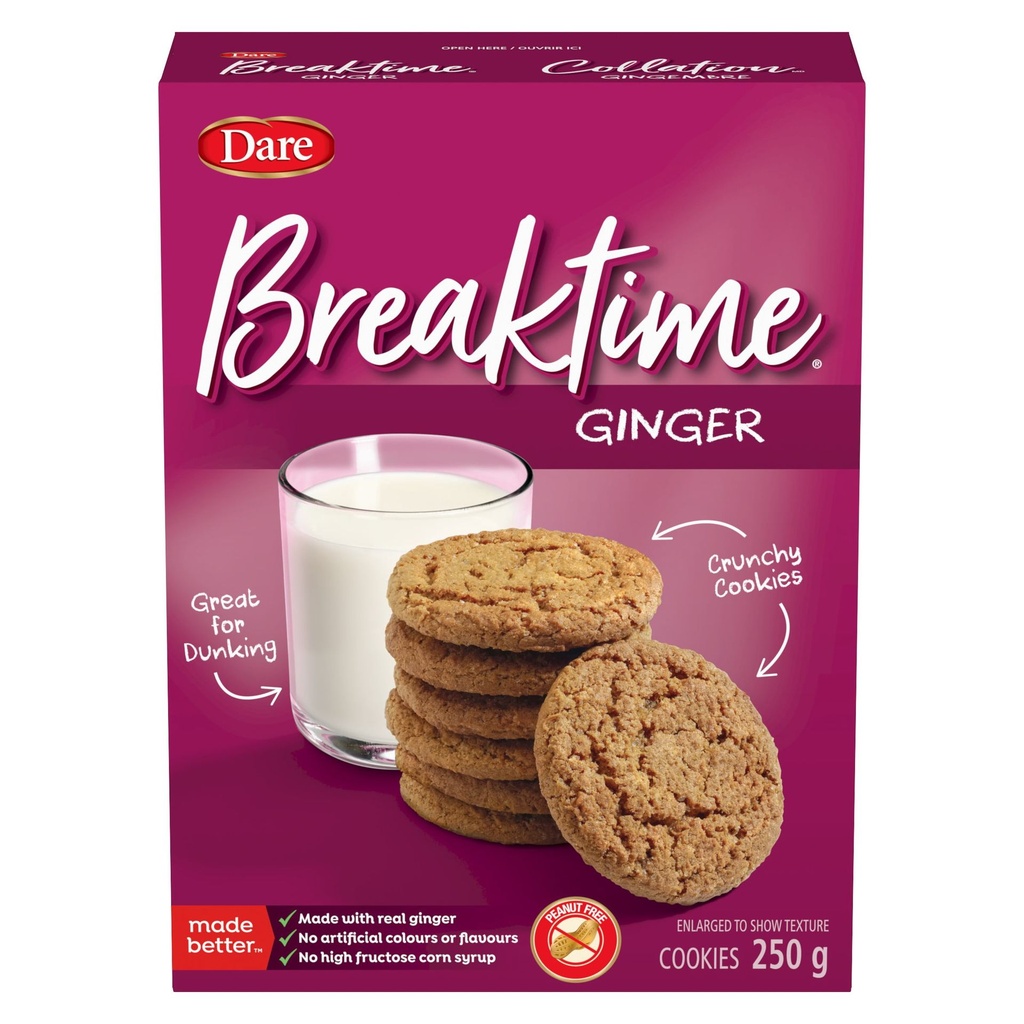 Biscuits Collation Gingembre, 250g