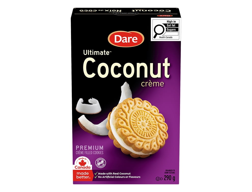Dare Ultimate Biscuits Dare Suprême crème de Noix de coco, 290g