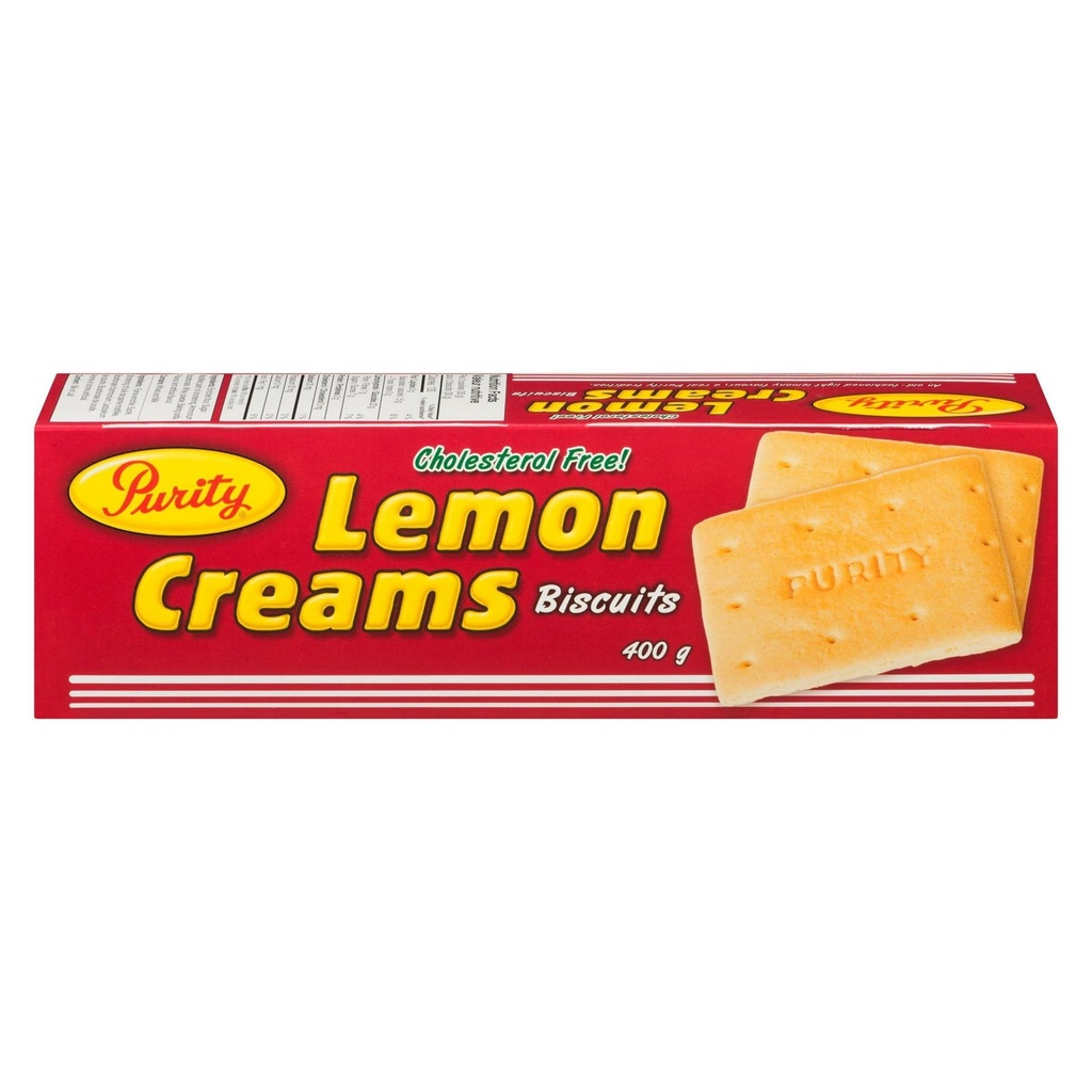 Biscuits Purity à la crème de citron