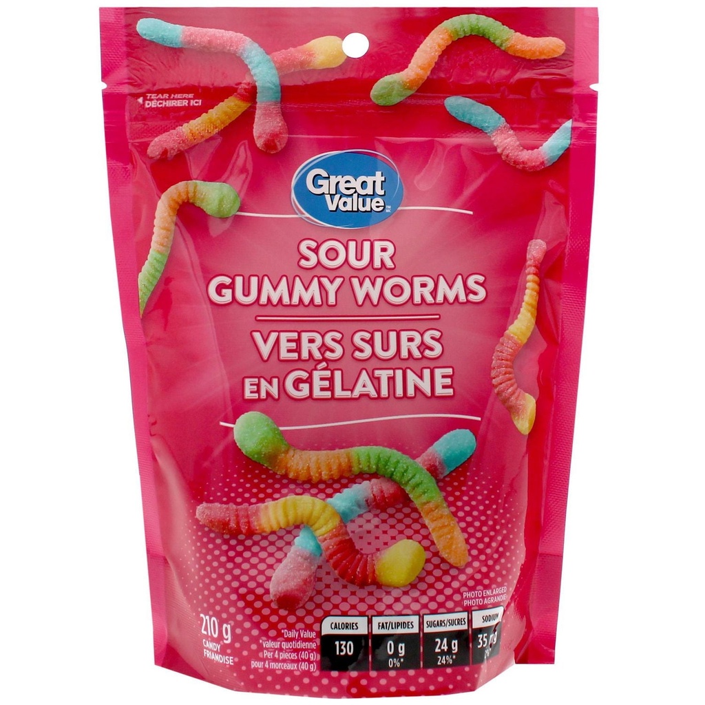 Vers surs en gélatine Great Value