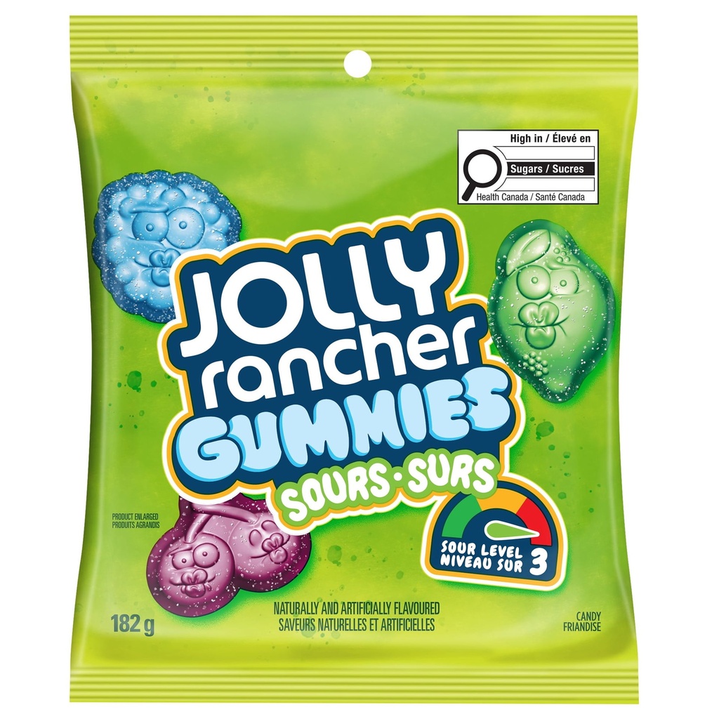 JOLLY RANCHER GUMMIES Surs Original 182 g