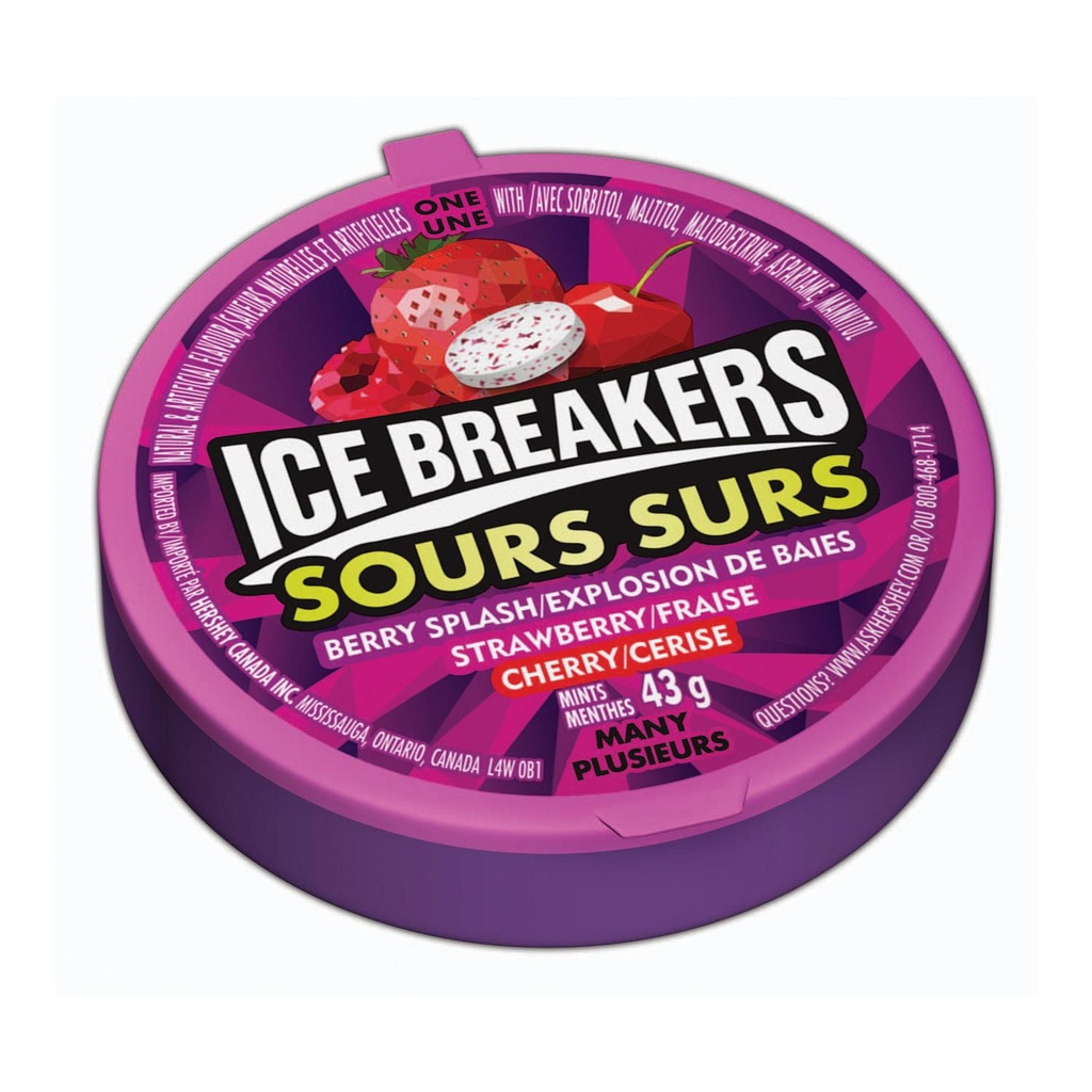 Hershey's Menthes à saveur de baies ICE BREAKERS sures