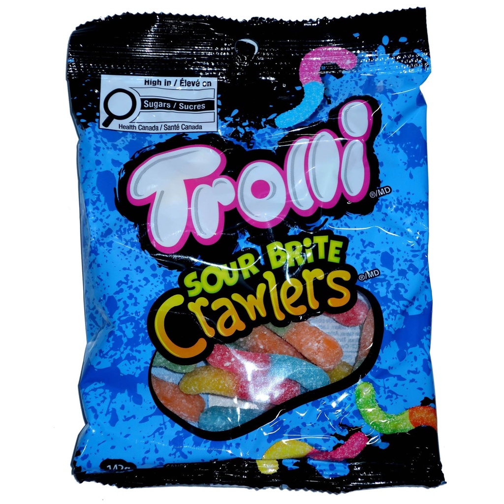 Trolli Friandise Gelatinee Sure Brite Crawlers