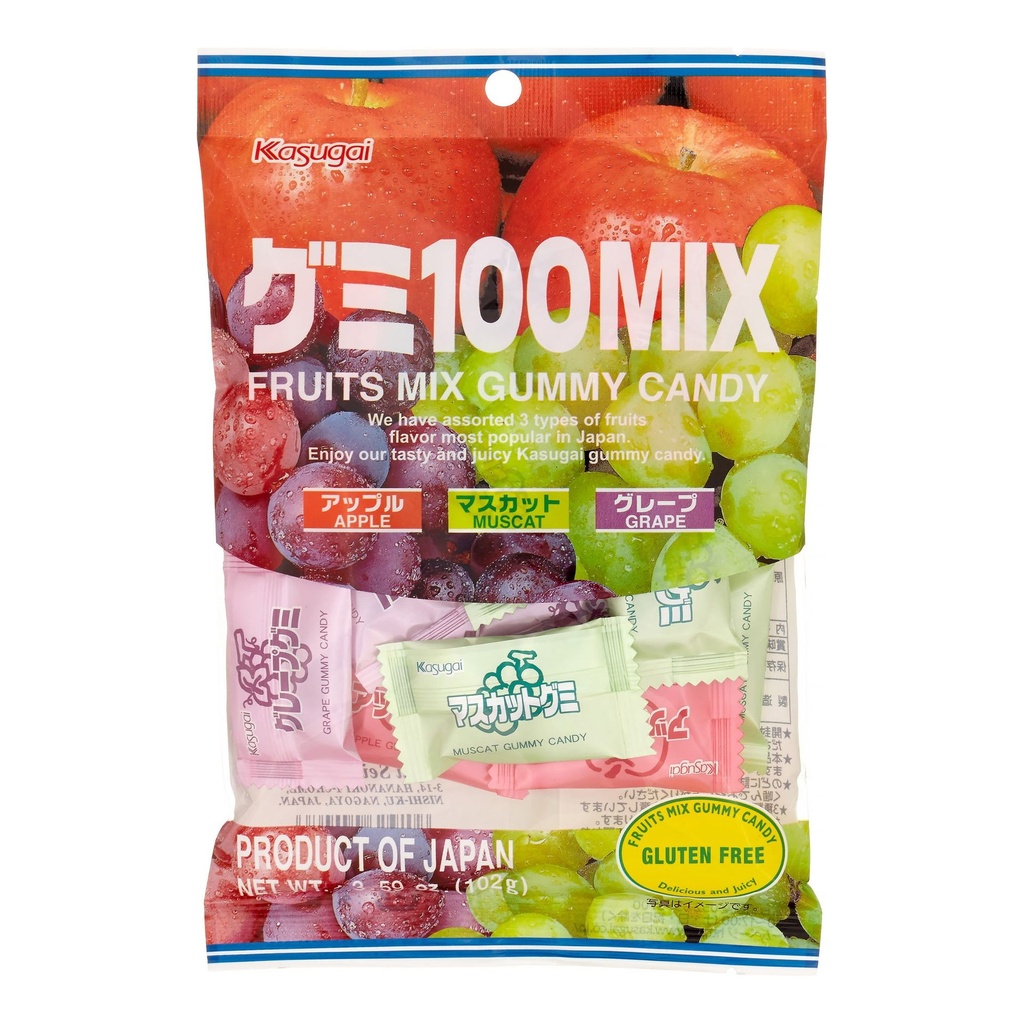 Bonbons gélifiés Kasugai Frutia Fruits Mix